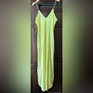 Banana Republic Light Yellow Silk Dress